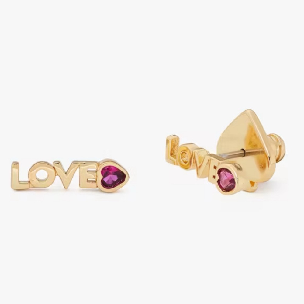 🆕 Kate Spade ♠️ New York Love Mini Stud Earrings NWT New!